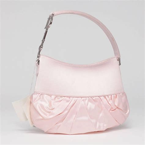 christian dior rose pink satin lace-up ballet evening shoulder bag|dior evening clutch bag.